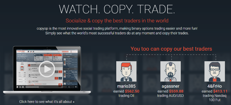 Binary options social trading networks